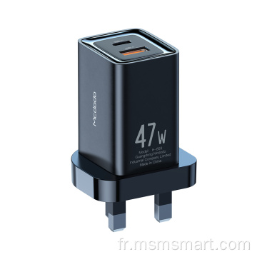 CH-8580 3.0 Alimentation 47W Chargeur Rapide